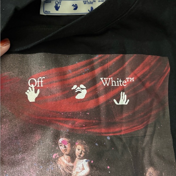 Off-White Black Artistic Graphic Tee - Picture 3 of 6